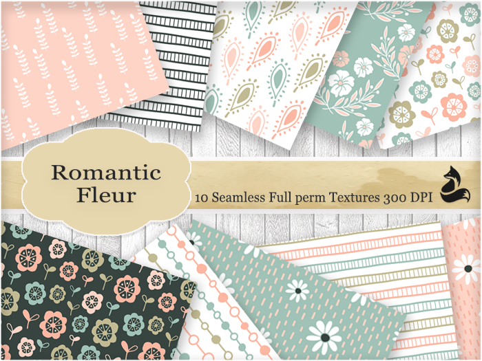 FF Romantic Fleur Seamless Textures