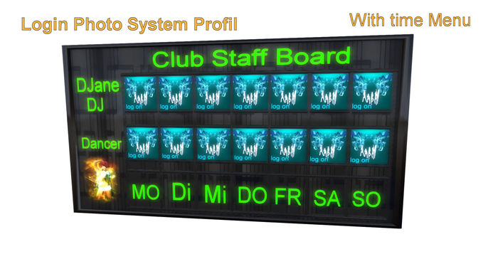 Club Staff Board 2-row