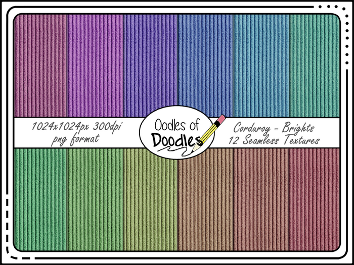 Oodles of Doodles - Corduroy - Bright
