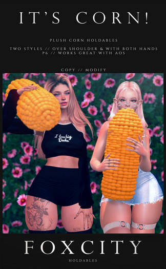 FOXCITY. Holdable - IT'S CORN!