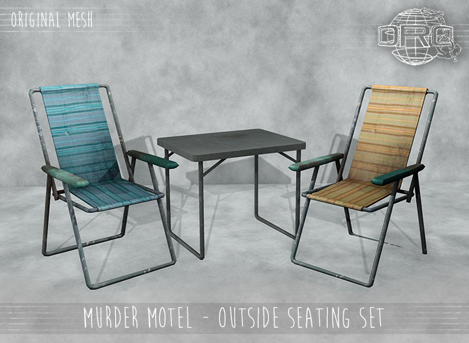 -DRD- Murder Motel - Outside Seating Set