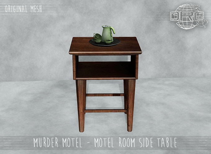-DRD- Murder Motel - Motel Room Side Table