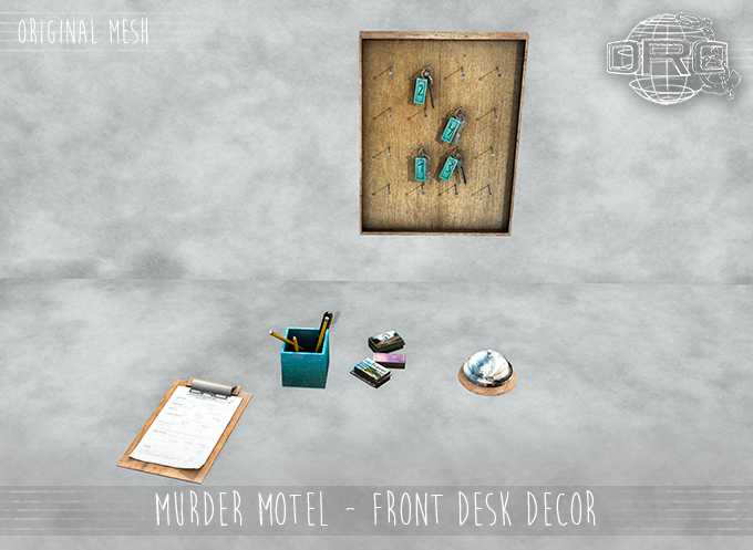 -DRD- Murder Motel - Front Desk Decor