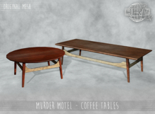 -DRD- Murder Motel - Coffee Tables