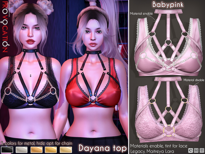 [Provocation] Dayana top-Babypink