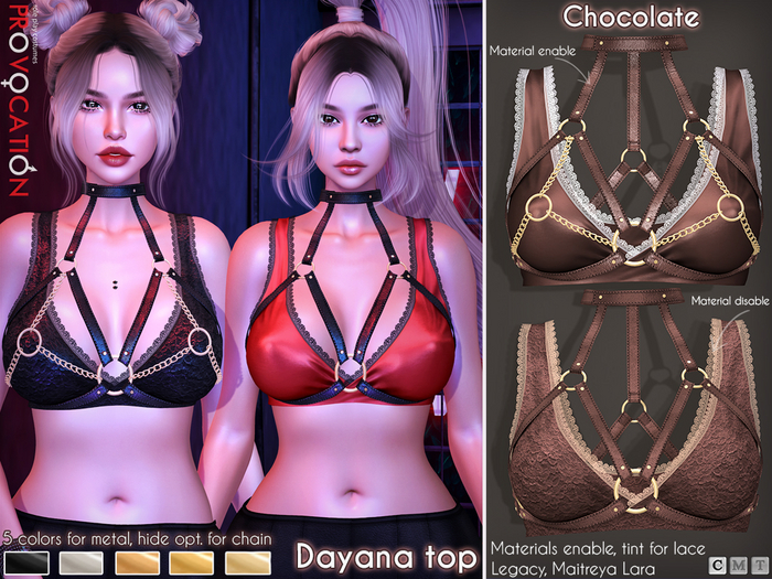 [Provocation] Dayana top-Chocolate