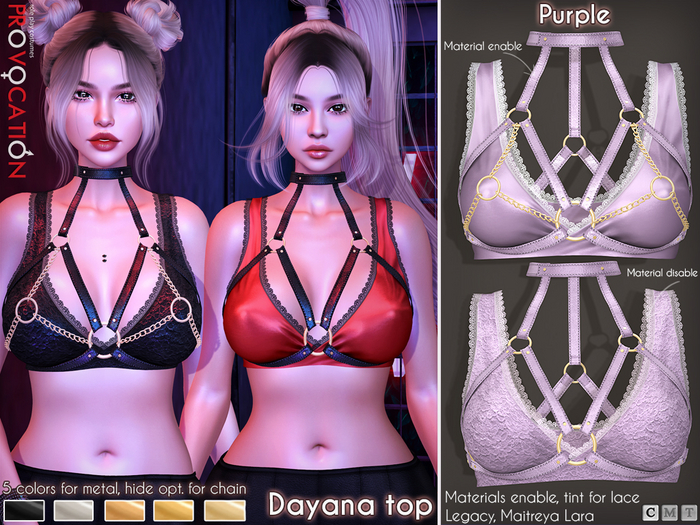 [Provocation] Dayana top-Purple