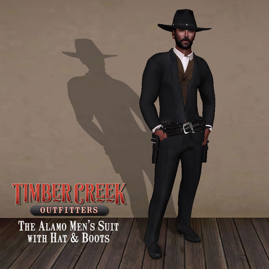 [Timber Creek] The Alamo Suit-Brown Vest