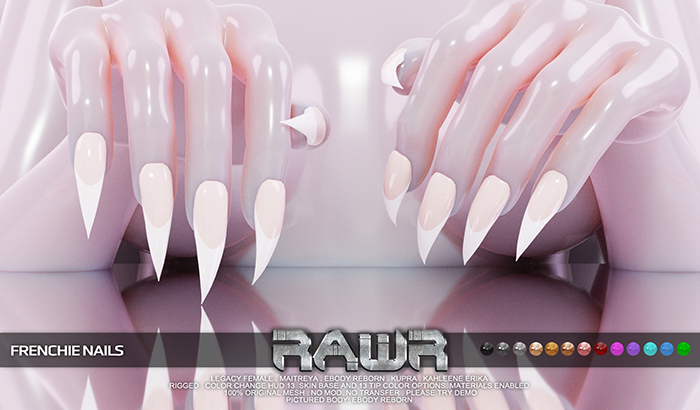 RAWR! Frenchie Nails (add me)