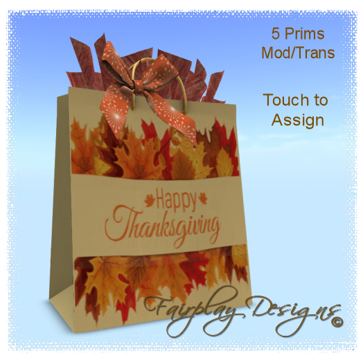 ~FDA~Happy Thanksgiving Fall Splendor Gift Bag~