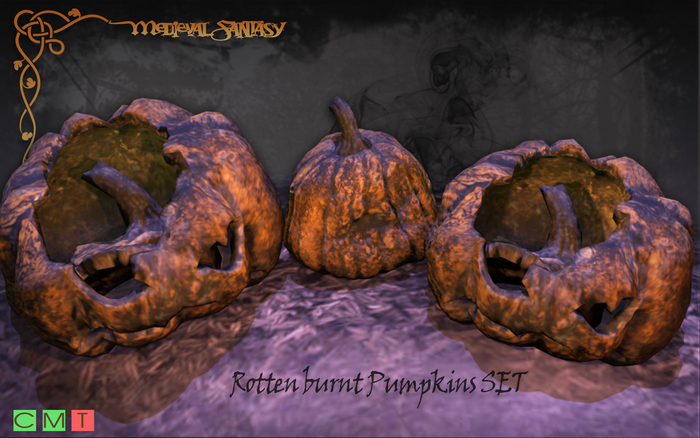 [MF] Halloween rotten burnt pumpkins set (boxed)