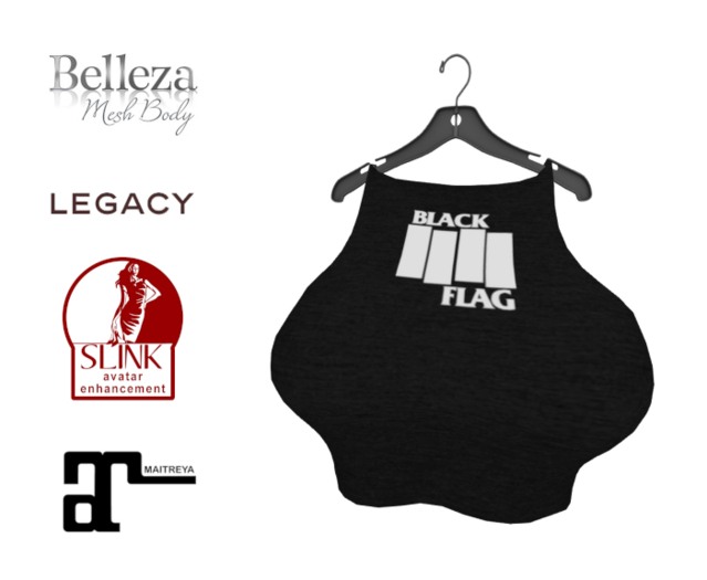 Black Flag Crop Top DEMO