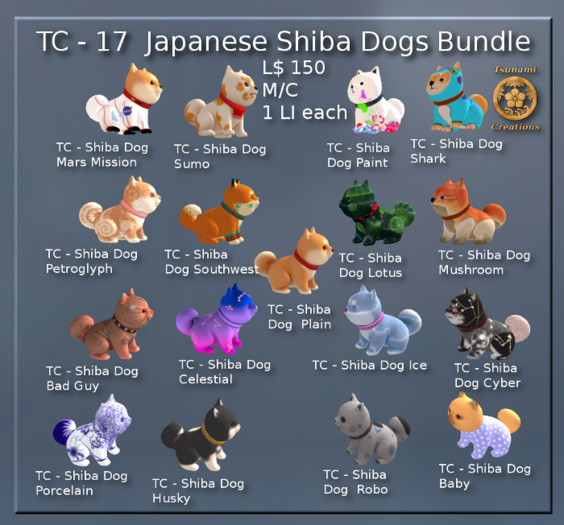 Japanese Shiba Dogs Bundle