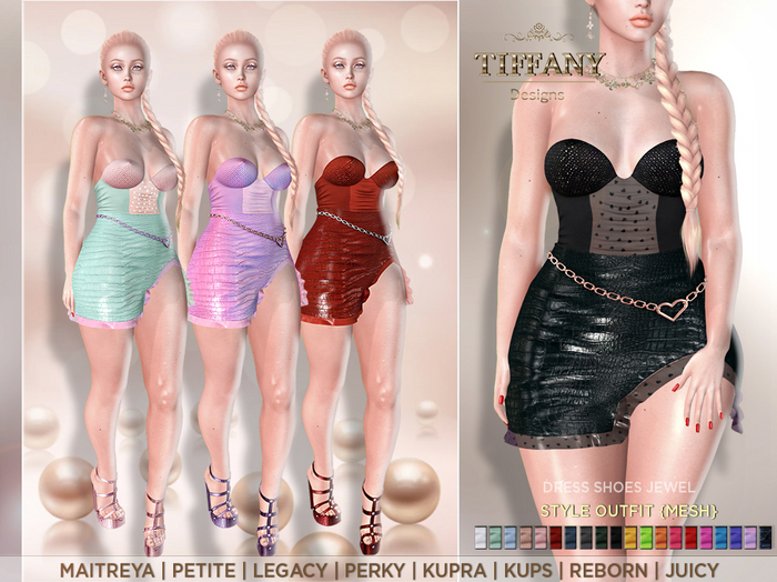 ::TD:: Style Outfit Dress {Mesh}