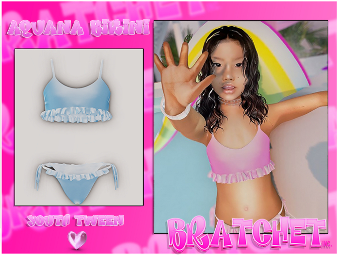 {BRATCHET} Aquana Bikini Blue
