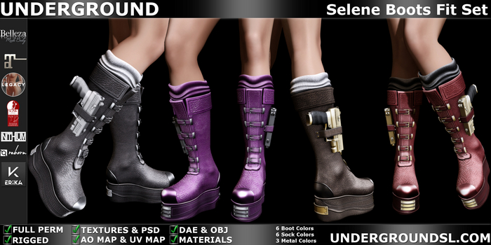(UG) - Selene Boots Fit Set