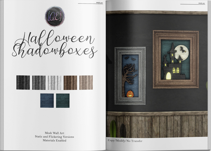 [QE Home] Halloween Shadowboxes