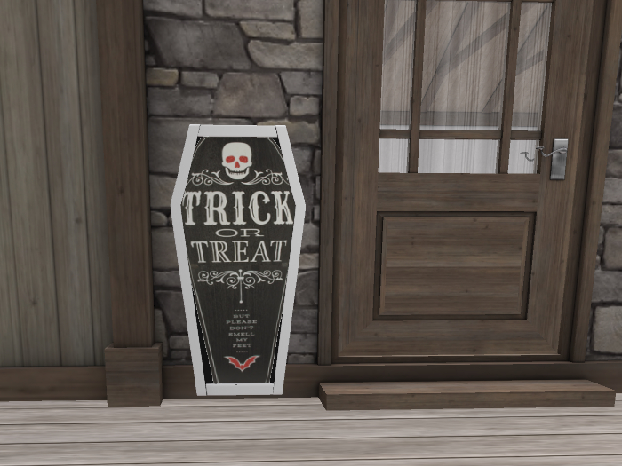 Coffin Sign - Trick-or-Treat