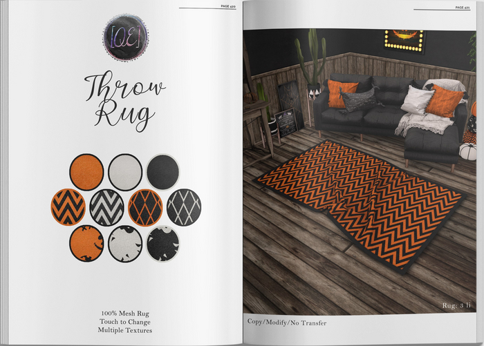 [QE Home] Throw Rug -Halloween-