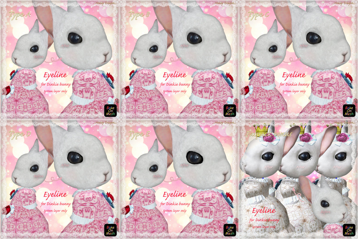 .:.H/D.:. Dinkie bunny eyeline // Fatpack [22HDBM0]