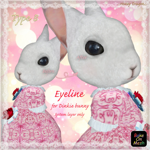 .:.H/D.:. Dinkie bunny eyeline // B [22HDBM2]