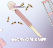 Wednesday[+] ~ Girls Wounds ~ Angry Girl Knife - COMMON