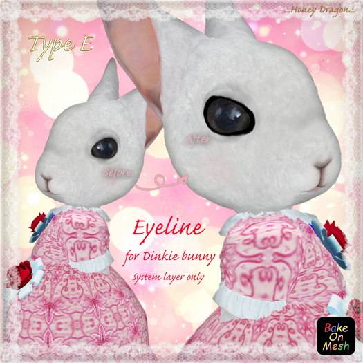 .:.H/D.:. Dinkie bunny eyeline // E [22HDBM5]