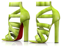 Garbaggio // Teya Sandals - Lime
