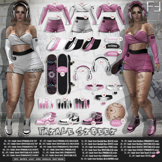 21. ::FF:: Fatale Street Skate Board RARE