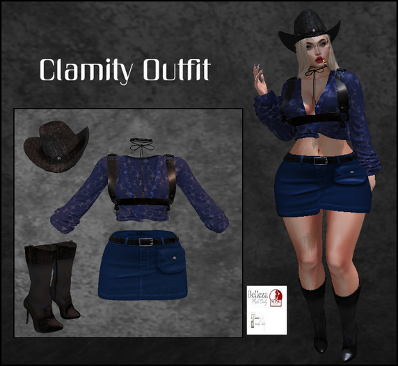Mocha's Designs Clamity Outfit Blue