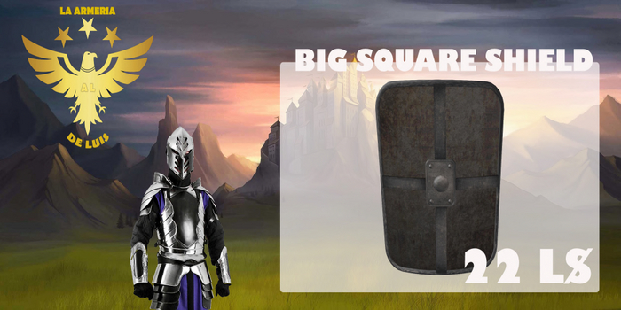 BIG SQUARE SHIELD G&S
