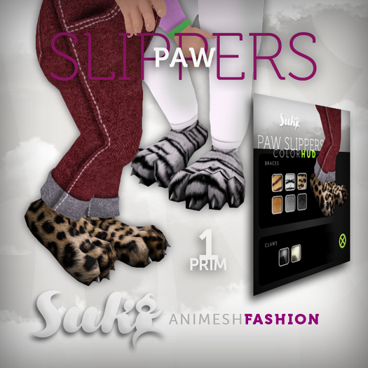 SUKI::Paw Slippers