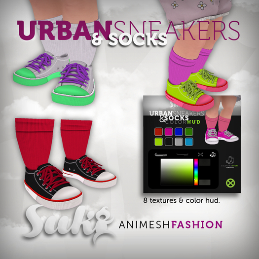 SUKI::Urban Sneakers&Socks /w Color Hud