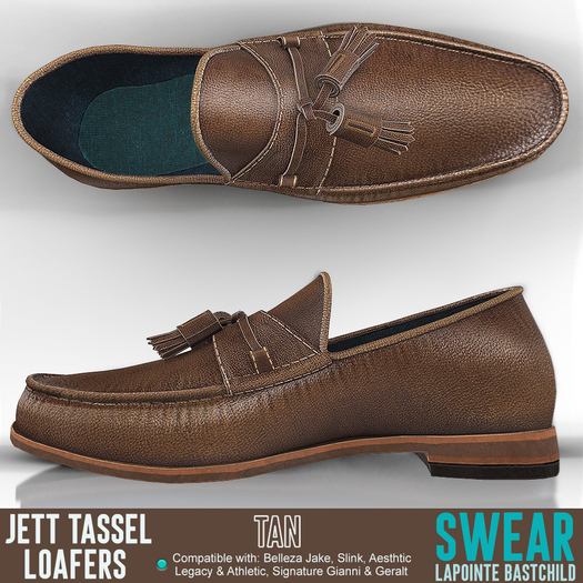 Loafers - Mens Jett Tassel Loafers - Dress Shoes TAN