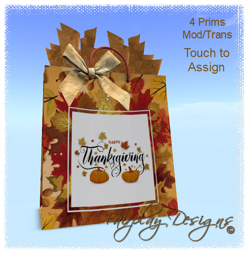 ~FDA~Deluxe Thanksgiving Gift Bag~