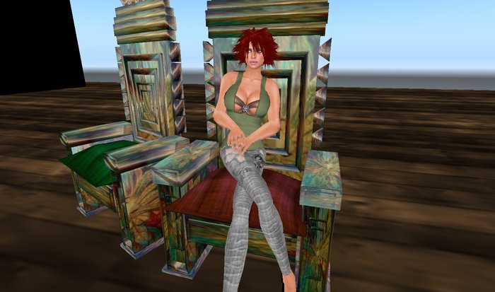 .::WW::. GreenMan Throne Female sit