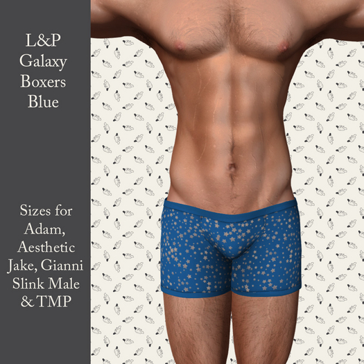 L&P Galaxy Boxers - Blue