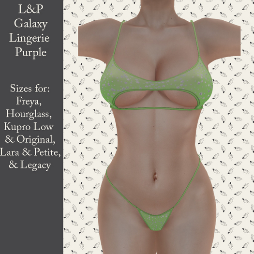 L&P Galaxy Lingerie - Lime