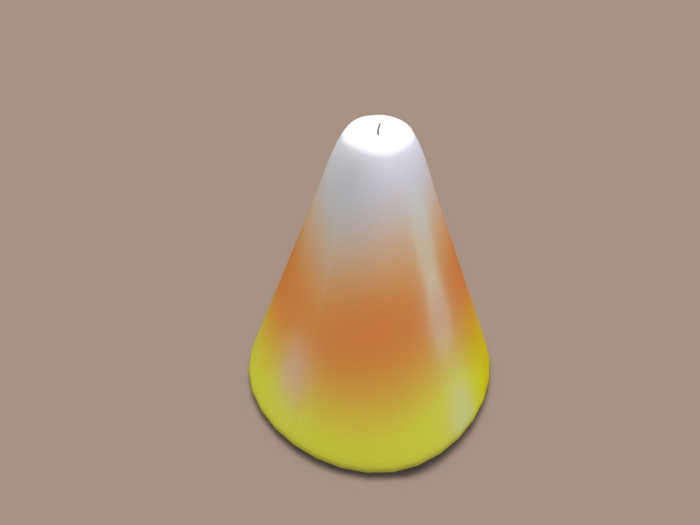 Full Perm Single Candy Corn Candle Li 1