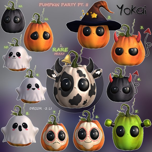 1.YOKAI - Pumpkin Party Pt. II - Muuu! RARE