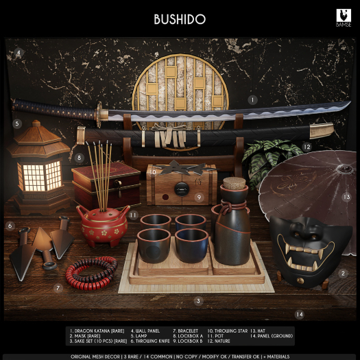 1. BAMSE : Bushido - Dragon Katana RARE