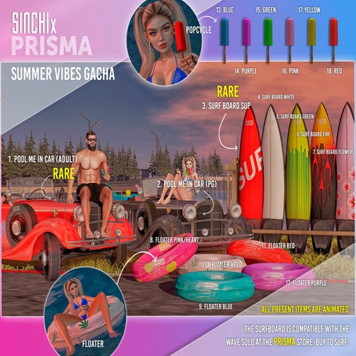 1. SINCHIxPRISMA - POOL ME IN CAR [ADULT] RARE