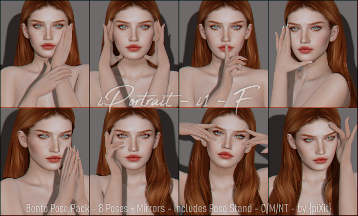 [piXit] iPortrait - i1 - Pose Pack - F