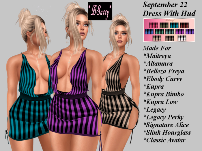 *BSASSY* STORE SPECIAL SEPTEMBER 22 DRESS WITH HUD