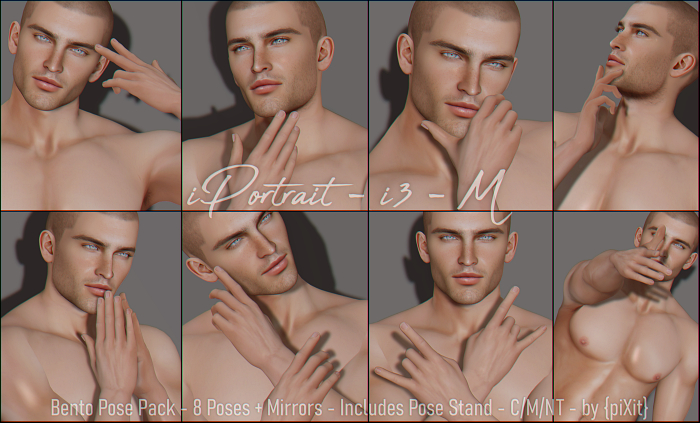 [piXit] iPortrait - i3 - Pose Pack - M