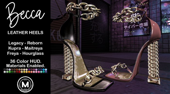 [MODA] BECCA HEELS & HUD - SIZE DEMOS