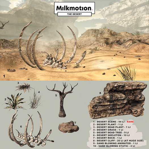 1. Milk Motion - The Desert - Desert scene - RARE