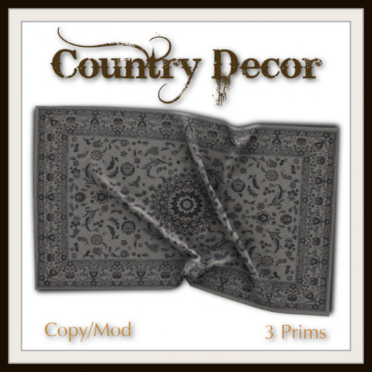 = Country Decor = Traditional Rug #02