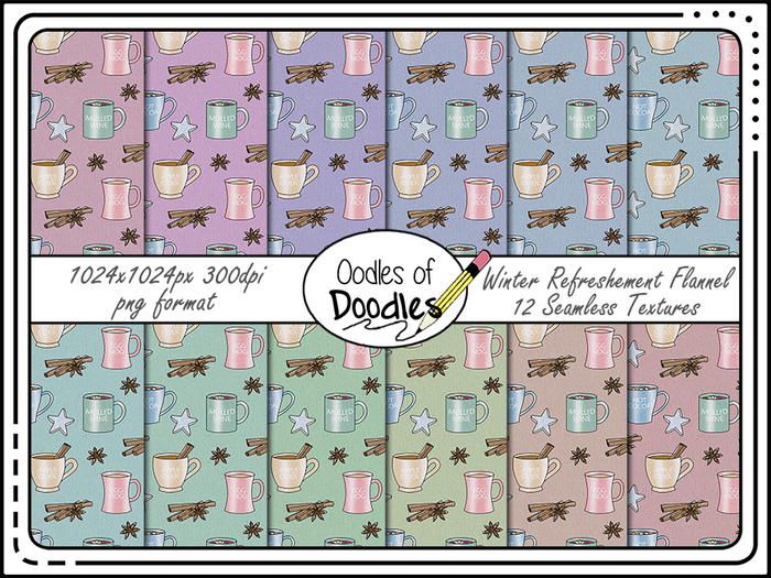 Oodles of Doodles - Winter Refreshment Flannel