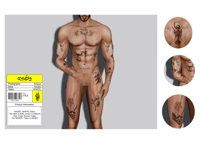 ANUBIS - MORTEL Tattoo